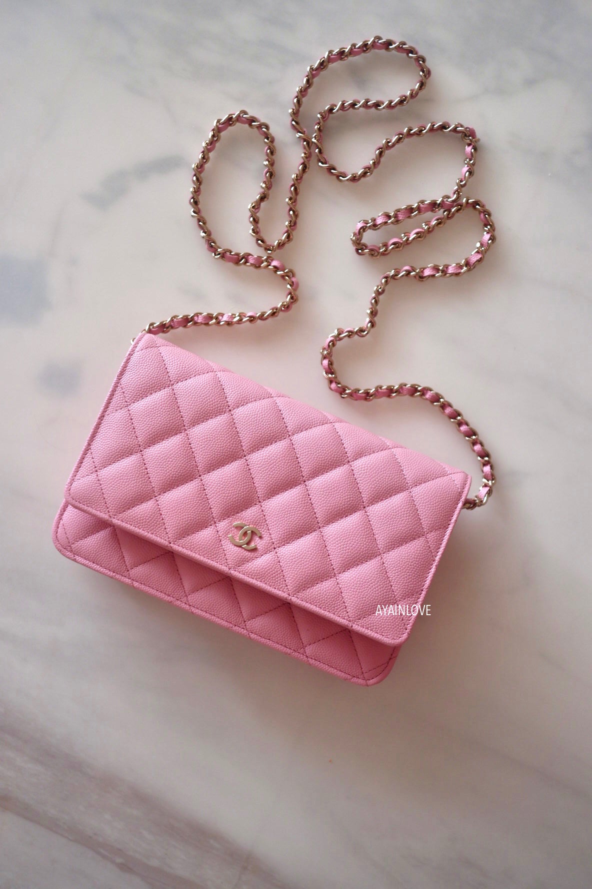 CHANEL, Accessories, Chanel Card Holder 22c Pink