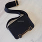 HERMES Geta Black Noir Chevre Mysore Goat Skin Gold Hardware Z Stamp