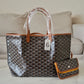 GOYARD St Saint Louis PM Brown and Black Tote Bag 2024