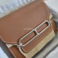 HERMES Roulis Slim Evercolor Gold with Inner Zipped Pouch Palladium Hardware (Z Stamp)