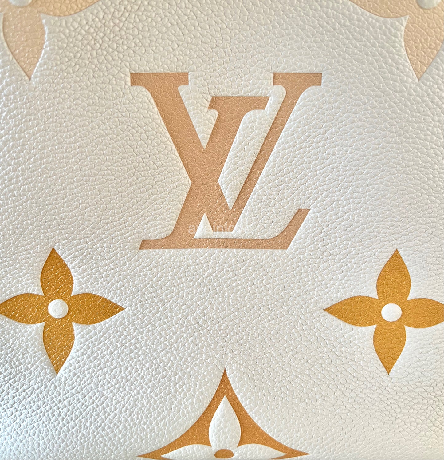 LOUIS VUITTON Neonoe BB Empreinte Beige Cream Saffron Giant Monogram By The Pool