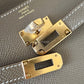 HERMES Kelly To Go 18 KTG Clutch Epsom Etoupe Gold Hardware