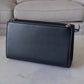 GUCCI Black Smooth Calfskin Medium Interlocking G Shoulder Bag Silver Hardware