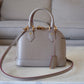 LOUIS VUITTON LV Alma BB Galet Epi Leather Bag Gold Hardware