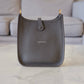 HERMES Mini Evelyne TPM 16 Amazone Gris Etain Clemence Gold Hardware Y Stamp