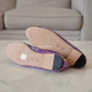 CHANEL CC Purple Multicolour Tweed Ballet Shoes Size 38 EU