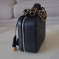 CHANEL Filigree Black Caviar Medium Vanity Case Brushed Gold Hardware