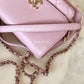 CHANEL Light Pink Caviar Small Business Affinity Light Gold Hardware