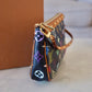 LOUIS VUITTON Pochette Accessories Black Multicolour Murakami Bag Gold Hardware