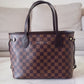 LOUIS VUITTON Neverfull PM Damier Ebene Gold Hardware