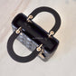 DIOR Small Lady Dior Black Cannage My ABCDior Lucky Badges Light Gold Hardware