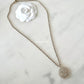 CHANEL 17A Round Pearl CC Adjustable Necklace Light Gold Hardware