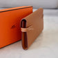 HERMES Kelly Long Wallet Gold Epsom Gold Hardware Z Stamp