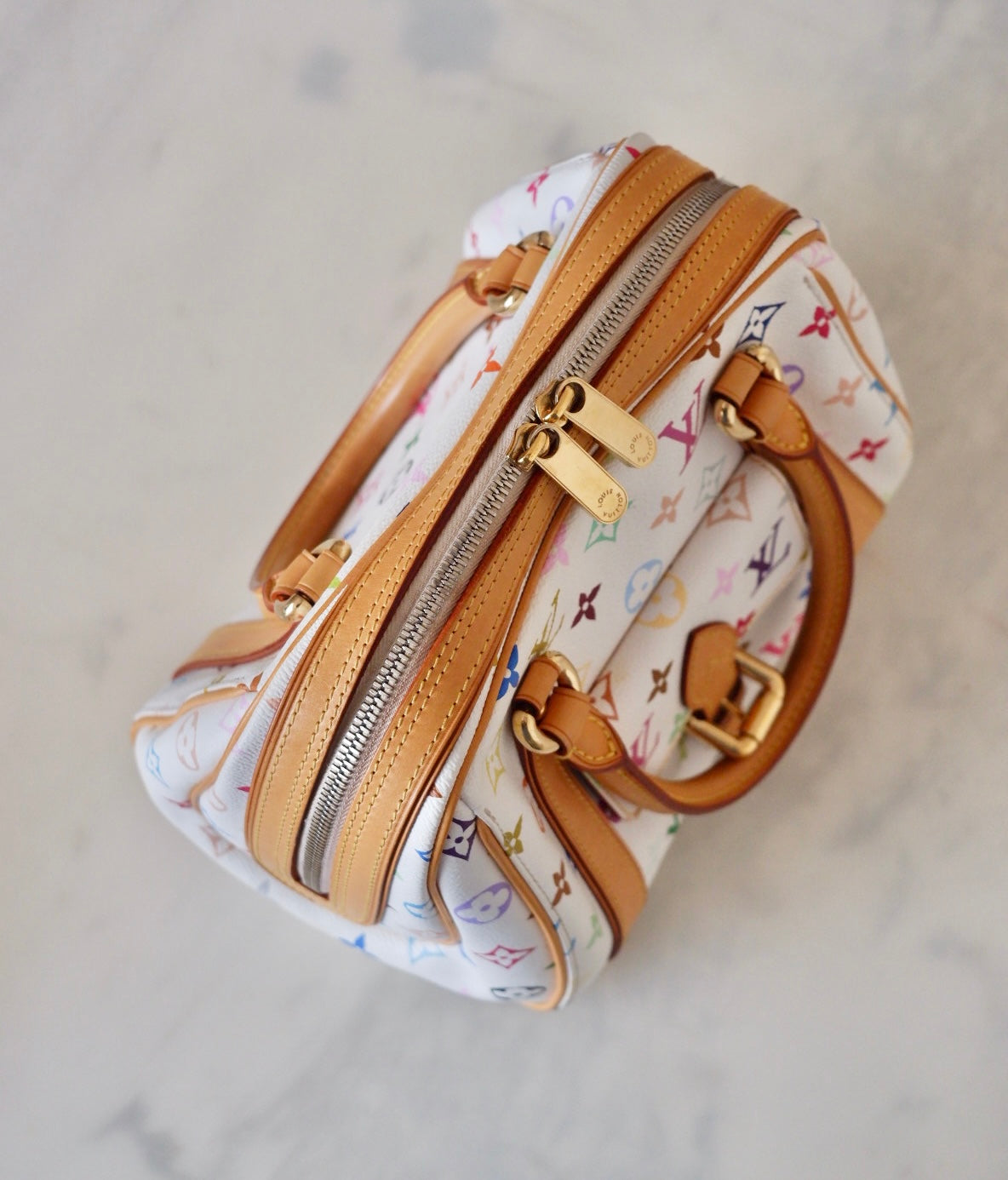Louis vuitton priscilla multicolore white sale