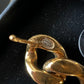 CHANEL 20P Chain Large CC Earrings Gold Hardware