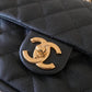 CHANEL 23C Black Caviar CC You 24cm Small Flap Bag Gold Hardware