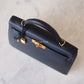 HERMES Kelly 32 Noir Black Epsom Sellier Gold Hardware X Stamp