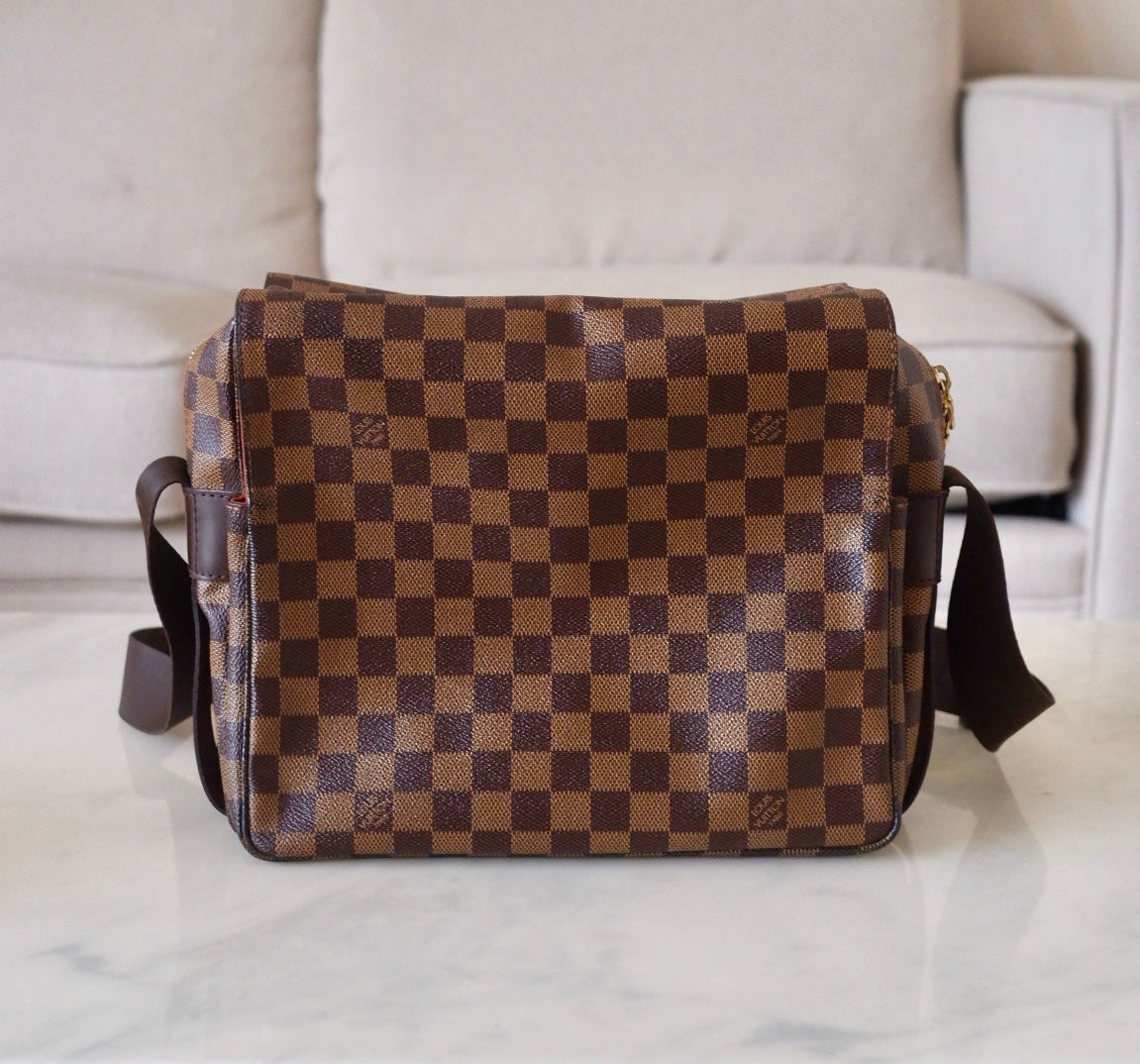 LOUIS VUITTON LV Naviglio Damier Ebene Messenger Bag