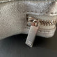 CHANEL Metallic Silver Walk Of Fame Star Clip On Zip Coin Purse Silver Hardware