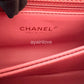 CHANEL 22A Pink Caviar Small 24cm Coco Handle Bag Light Gold Hardware