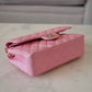 CHANEL 19S Iridescent Pink Caviar Small Classic Flap Light Gold Hardware