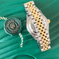 ROLEX Datejust 28 Champagne 10 Diamonds Dial Fluted Bezel Two-Tone Jubilee Bracelet 279173