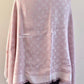 LOUIS VUITTON LV Monogram Rose Light Pink M72046 Silk Wool Large Shawl Scarf Stole