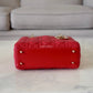 DIOR Small Lady Dior Red Cannage 2019 Light Gold Hardware