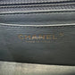 CHANEL 18B Grey Caviar Rectangular Mini Flap Bag Light Gold Hardware