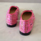 CHANEL CC Pink Multicolour Tweed Ballet Shoes Size 38 EU