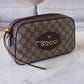 GUCCI Neo Vintage GG Supreme Messenger Camera Bag Gold Hardware