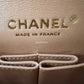 CHANEL 18S Pearly Dark Beige Caviar Medium/Large Classic Flap Light Gold Hardware