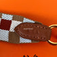 HERMES Multicolor Maxi Quadrille 25 mm Bag Strap 105 cm Length Gold Hardware U Stamp