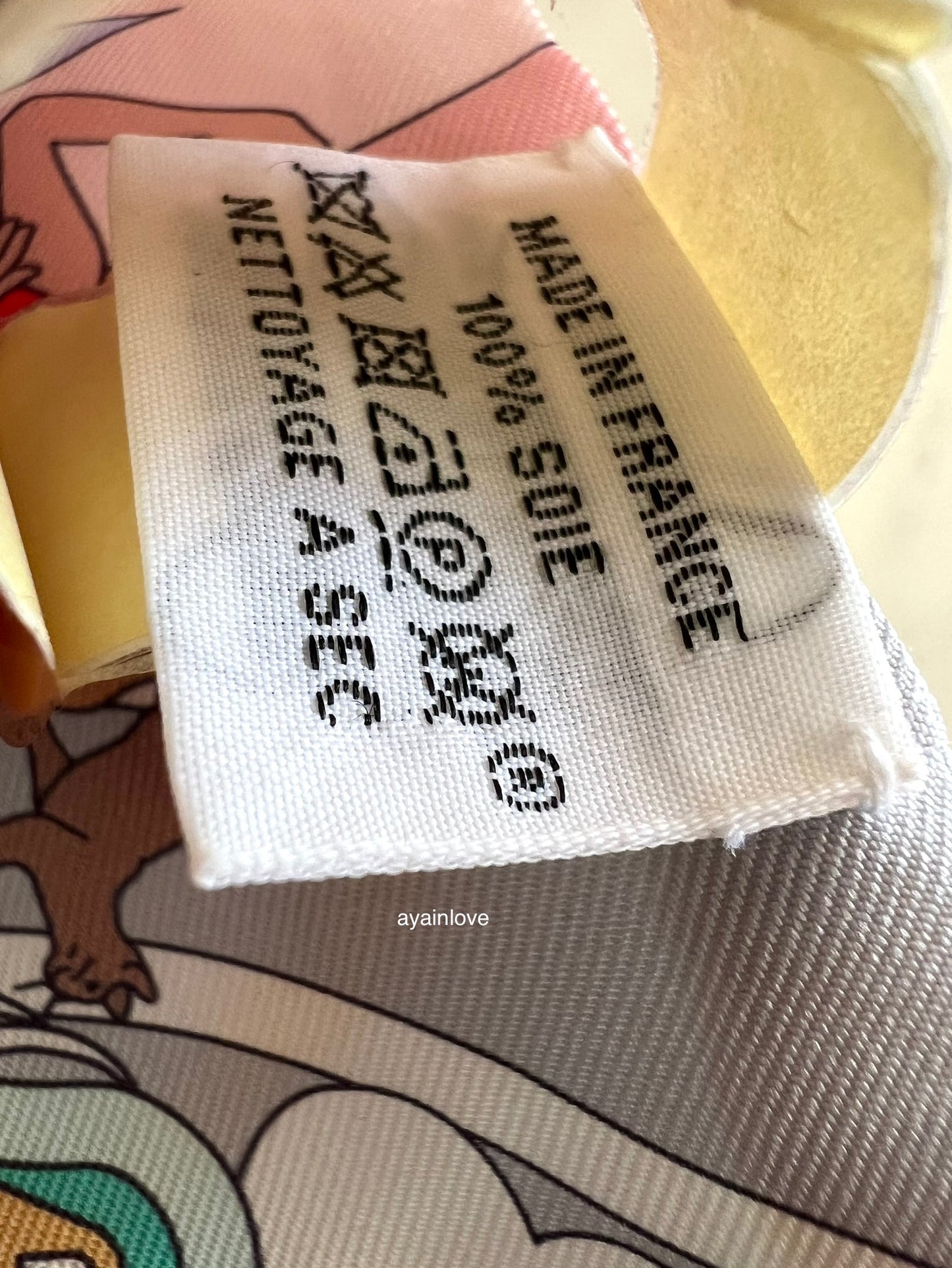 HERMES Gris Perle Rose Silk Carres Vollants Twilly Scarf Bandeau