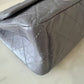 CHANEL Grey Calfskin 2.55 Reissue 227 Flap Bag Brushed Gold Hardware 14 Series