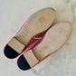 CHANEL CC Pink Multicolour Tweed Ballet Shoes Size 38 EU