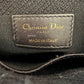 DIOR Medium Lady Dior Black D-Lite Cannage Embroidery 2020 Light Gold Hardware