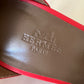 HERMES Legend Oran Orange Solaire Veau Leather Sandals Sz 37.5