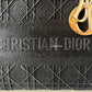 DIOR Medium Lady Dior Black D-Lite Cannage Embroidery 2020 Light Gold Hardware