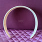 GUCCI Star Crystal Interlocking G White Resin Headband