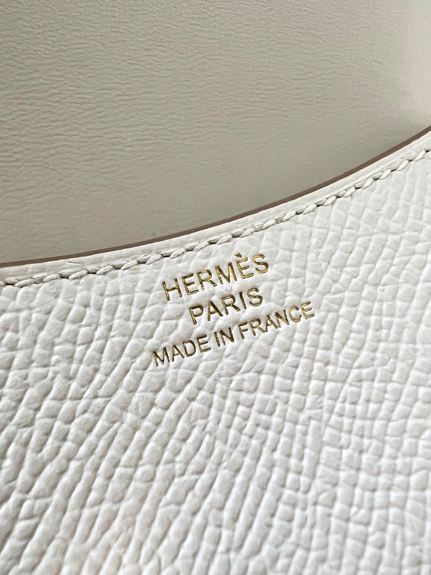 HERMES Constance Slim Epsom Gris Pale with Inner Zipped Pouch Gold Hardware (B Stamp)