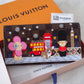 LOUIS VUITTON LV Holiday Limited Edition Vivienne London Animation 2021 Sarah Flap Wallet Damier Ebene Gold Hardware