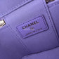CHANEL 20S Purple Caviar Classic Square Vanity on Chain Light Gold Hardware