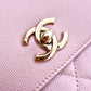 CHANEL Light Pink Caviar Small Business Affinity Light Gold Hardware