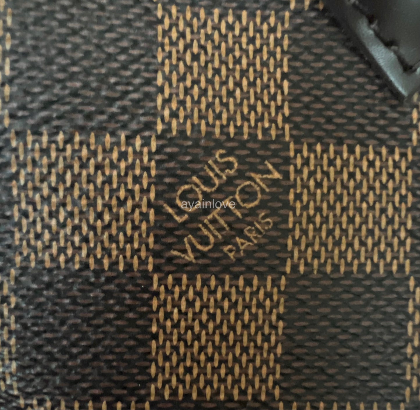 LOUIS VUITTON LV Speedy Bandoulier 30 Damier Ebene Bag Gold Hardware