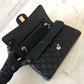 CHANEL Black Caviar Medium/Large Classic Flap Gold Hardware