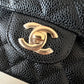 CHANEL Black Caviar Medium/Large Classic Flap Gold Hardware