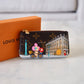 LV LOUIS VUITTON Animation Paris Holiday 2022 Key Pouch Card Holder Vivienne Gold Hardware