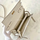 HERMES Kelly To Go 18 KTG Clutch Epsom Craie Gold Hardware