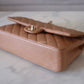 CHANEL 18S Pearly Dark Beige Caviar Medium/Large Classic Flap Light Gold Hardware